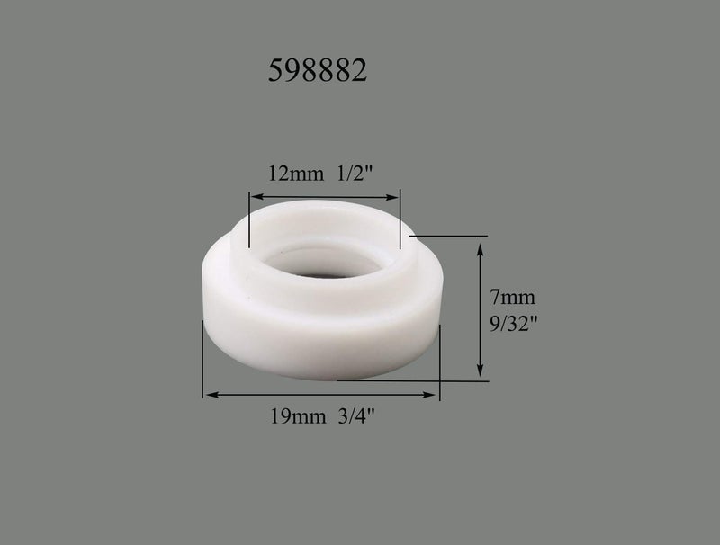 RIVERWELD TIG Gas Lens Collet Bodies 13N 45V Series Quartz Nozzle Clear Glass Cups 10# 5/8" 16.0mm & 12# 13/16" 20.0mm 4# ~ 8# 53N Series for SR WP 9 20 25 TIG Welding Torch 39pcs - Image 5